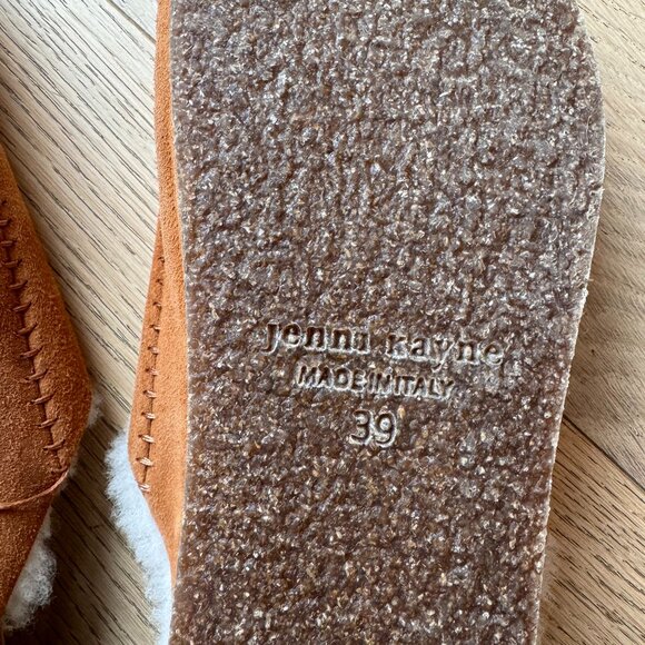 Jenni Kayne Tan Suede Shearling Mules - Picture 6 of 6